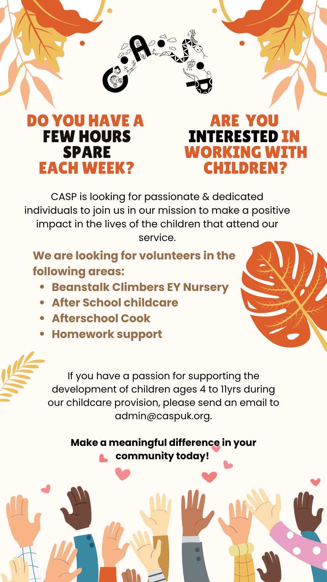 Become a CASP Volunteer