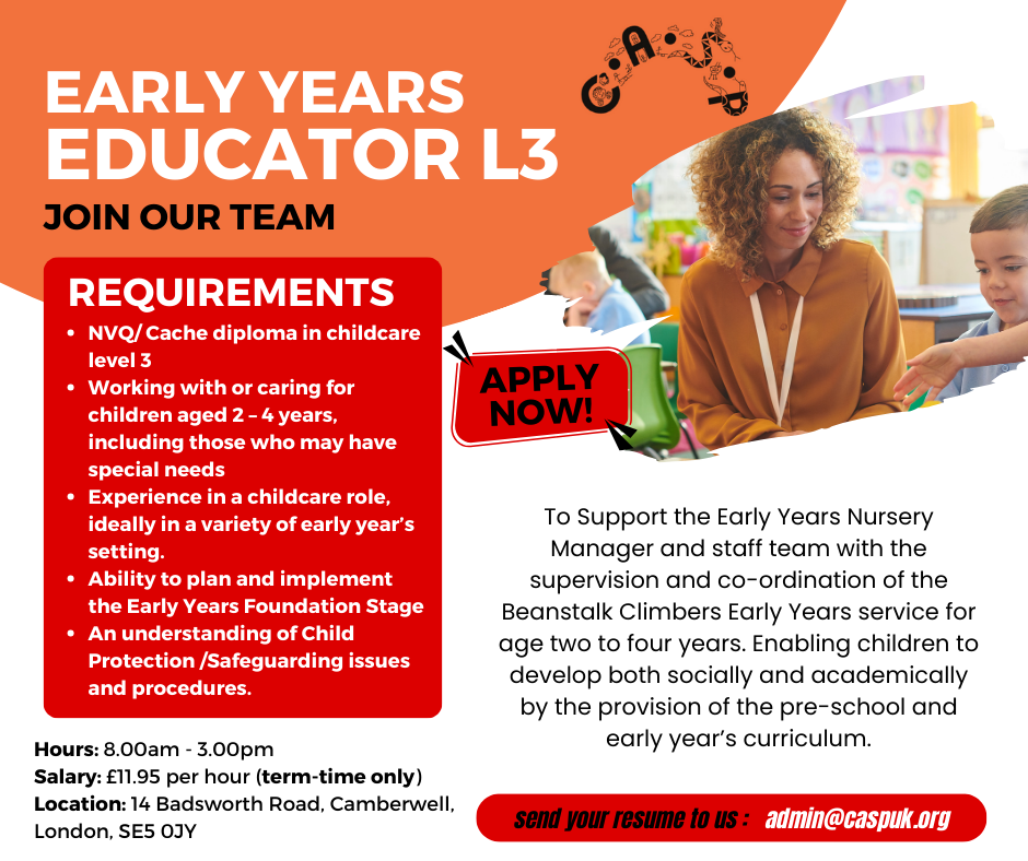 Early Years Educator L3 Vacancy